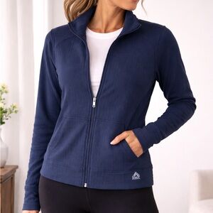 RBX Women's Dark Blue Zip-Up Jacket